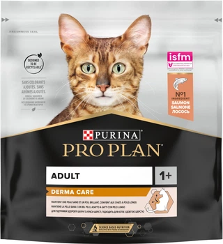 Сухий корм для кішок Purina Pro Plan Adult 1+ Derma Care з лососем