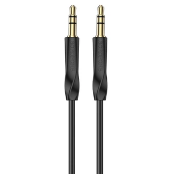 Аудіокабель Borofone BL16 AUX 3.5 мм – AUX 3.5 мм 1 м чорний