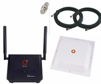 Комплект роутер Olax AX5 Pro 4G LTE +антенна Rnet 2х17 dBi MIMO+кабель/переходник