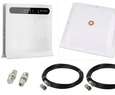 Стационарный роутер Huawei B593s 3G/4G/LTE +антенна 2*17 дБ MIMO Rnet +кабель+переходники