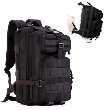 Армейский тактический рюкзак M07 45л (50х30х20 см), Черный