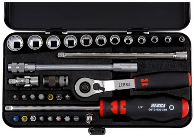 Набор мультиголовок Wurth 1/4" 34 предмета (096501434)