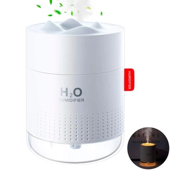 Портативный увлажнитель воздуха Humidifier H2O 500 мл с подсветкой