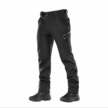 Штаны военные тактические Soft Shell M-Tac Winter Black, зимние штаны для военных для полиции 2XL (SK-1319-3)