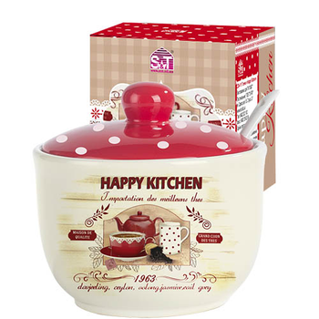 Сахарница с ложкой S&T 450 мл Happy Kitchen (2242-11)
