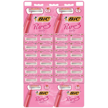 Набір бритв BIC Pure 3 Lady Pink без змінних картриджів 24 шт (3086123395145)