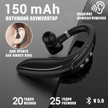 Беспроводной Bluetooth наушник-гарнитура поворотный Bakeey H180 для правого и левого уха DSP CVC6.0 шумоподавление NFC 150 мАч