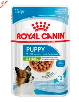 Влажный корм для щенков Royal Canin Puppy X-Small для мелких пород, 85 г (1593001)