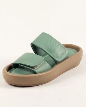 Сабо Evromoda 493201 мятные кожа 37