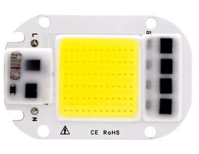 Світлодіодна матриця з драйвером COB LED 50Вт 4500лм 220В, теплий.біла