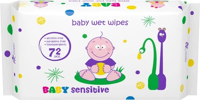 Влажная салфетка для детей Normal cliniс BABY SENSITIVE 72шт