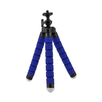 Гибкий мини штатив трипод для цифровых камер 1/4 Blue (286757)