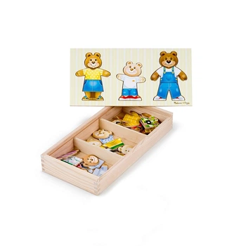 Дерев'яний пазл Одягни сім'ю ведмедів Melissa & Doug 45 елементів MD3770