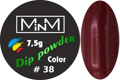 ДІП-пудра M-in-M DiP POWDER 038 Темний бордовий 7.5г