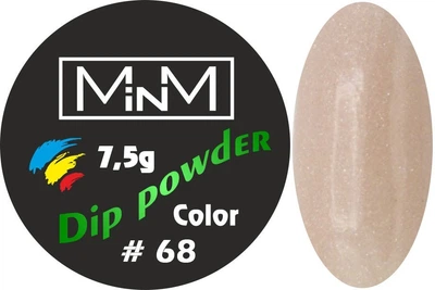 ДІП-пудра M-in-M DiP POWDER 068 Рожево-бежева, мікроблиск 7.5г