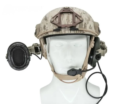 Комплект Активные наушники Walker's Razor Slim Multicam + крепления на шлем "Чебурашка" Олива