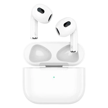 Бездротові навушники з мікрофоном в кейсі DENMEN DL13 Bluetooth V5.0 White