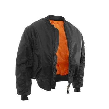 Тактическая двусторонняя куртка бомбер Mil-Tec ma1 Black 10403002 размер S