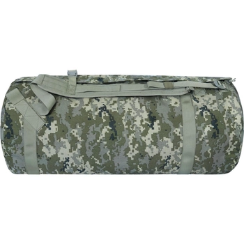 Тактическая пиксельная сумка-баул с лямками на плечи водонепроницаемая для военных Bagland 110 л
