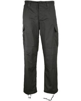 Штани тактичні KOMBAT UK M65 BDU Ripstop Trousers 30 чорний (kb-m65bdurt-blk)