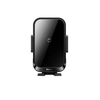 Автотримач для телефона з БЗП Baseus Halo Electric Wireless Charging Car Mount 15W Black (SUDD000001)