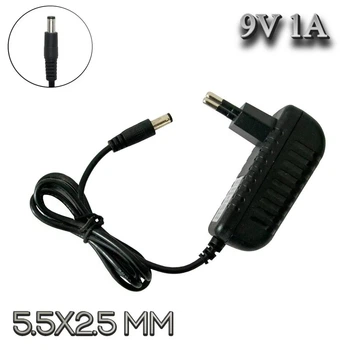 Адаптер питания 9V 1A разъём 5.5*2.5mm, блок питания для видеонаблюдения на 9 вольт (1009977-Black-1)