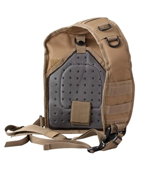 Рюкзак тактичний однолямковий KOMBAT UK Mini Molle Recon Shoulder Bag 10 ltr койот (kb-mmrsb-coy)