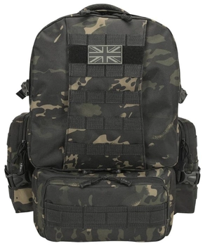 Рюкзак тактичний KOMBAT UK Expedition Pack 50ltr Uni чорний мультікам (kb-ep50-btpbl)