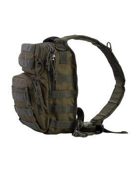 Рюкзак тактичний однолямковий KOMBAT UK Mini Molle Recon Shoulder Bag 10 ltr Uni оливковий (kb-mmrsb-olgr)