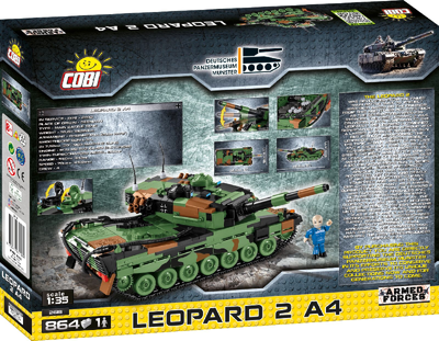 Klocki konstrukcyjne Cobi Czołg Leopard 2 864 elementy (COBI-2618)
