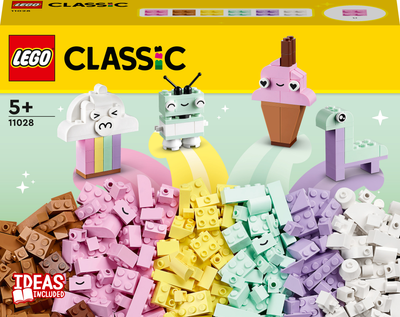 Zestaw klocków LEGO Classic Kreatywna zabawa pastelowymi kolorami 333 elementy (11028)