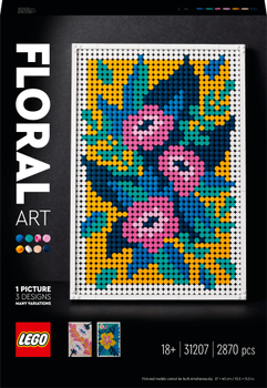 Zestaw klocków LEGO ART Sztuka kwiatowa 2870 elementów (31207)