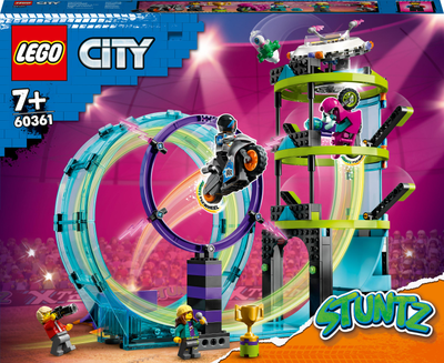 Zestaw klocków LEGO City Stuntz Ekstremalne wyzwanie kaskaderskie 385 elementów (60361)