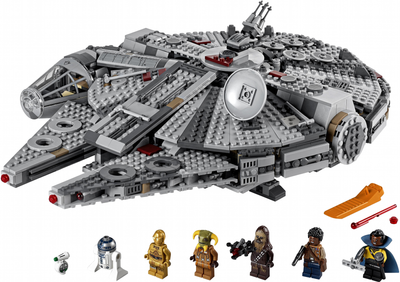 Zestaw klocków LEGO Star Wars Sokół Millennium 1351 element (75257)