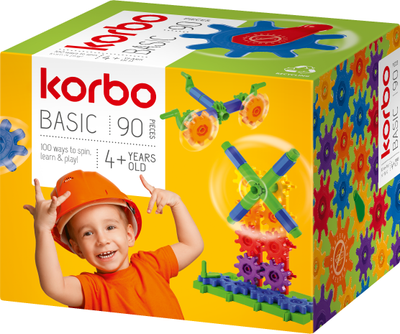 Zestaw do kreatywnej konstrukcji Korbo Basic 90 części (R1400)