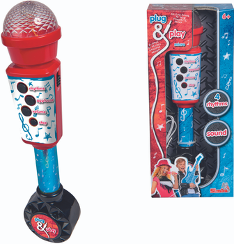 Instrument muzyczny Simba Toys Mikrofon 28 cm ze złączem do odtwarzacza MP3 i efektów (106834433)
