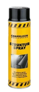 Фарба структурна для пластику Chamaleon чорна в аерозолі Structur spray, 500 мл