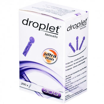 Ланцет медичний Droplet 30G 200 шт/уп