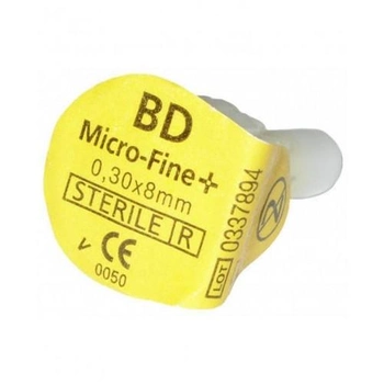 Голки для інсулінових шприц-ручок 30G (0,30 x 8,0 мм) BD Micro-Fine 100 шт.