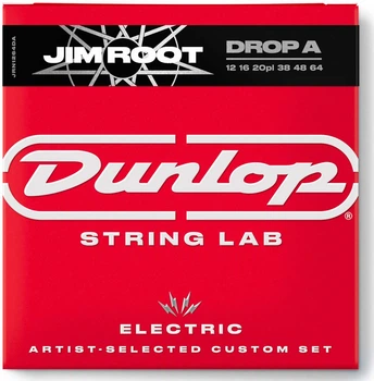Струны для электрогитары DUNLOP JRN1264DA JIM ROOT STRING LAB SERIES GUITAR STRINGS 12-64 | DROP A