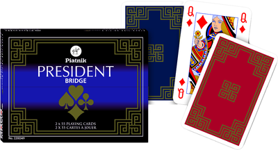 Karty do gry Piatnik President 2 talie x 55 kart (PT-228049)