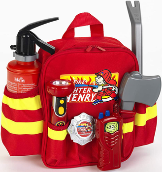 Zestaw zabawkowy Klein plecaczek strażaka Henry'ego 8900 (4009847089007)