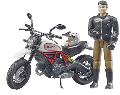 Zestaw Bruder Figurka mężczyzny z motocyklem (63051)