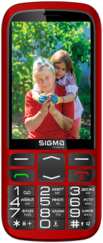 Мобильный телефон Sigma mobile Comfort 50 Optima Type-C Red (4827798122327)