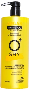 Шампунь для волос O'Shy Argan Восстановление структуры поврежденных волос Professional 1 л (4820195508282)