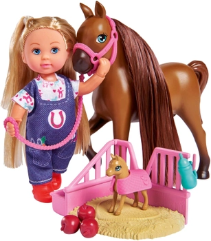 Zestaw lalek Simba Toys Doctor Eva Horse z nowonarodzonym źrebakiem (105733487038)