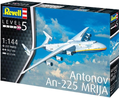 Складана модель Revell Вантажний літак АН-225 Мрія. Масштаб 1:144 (RVL-04958) (4009803049588)