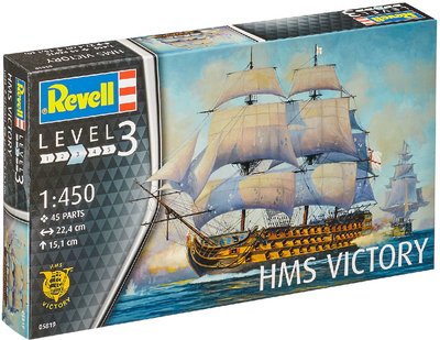 Складана модель-копія Revell Корабель HMS Victory рівень 3 масштаб 1:450 (RVL-05819)