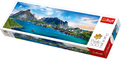 Puzzle Trefl Lofoty archipelag, Norwegia, 500 elementów panoramicznych (29500)