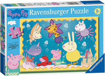 Puzzle Ravensburger Świnka Peppa i podwodne sitko 35 elementów (05062)